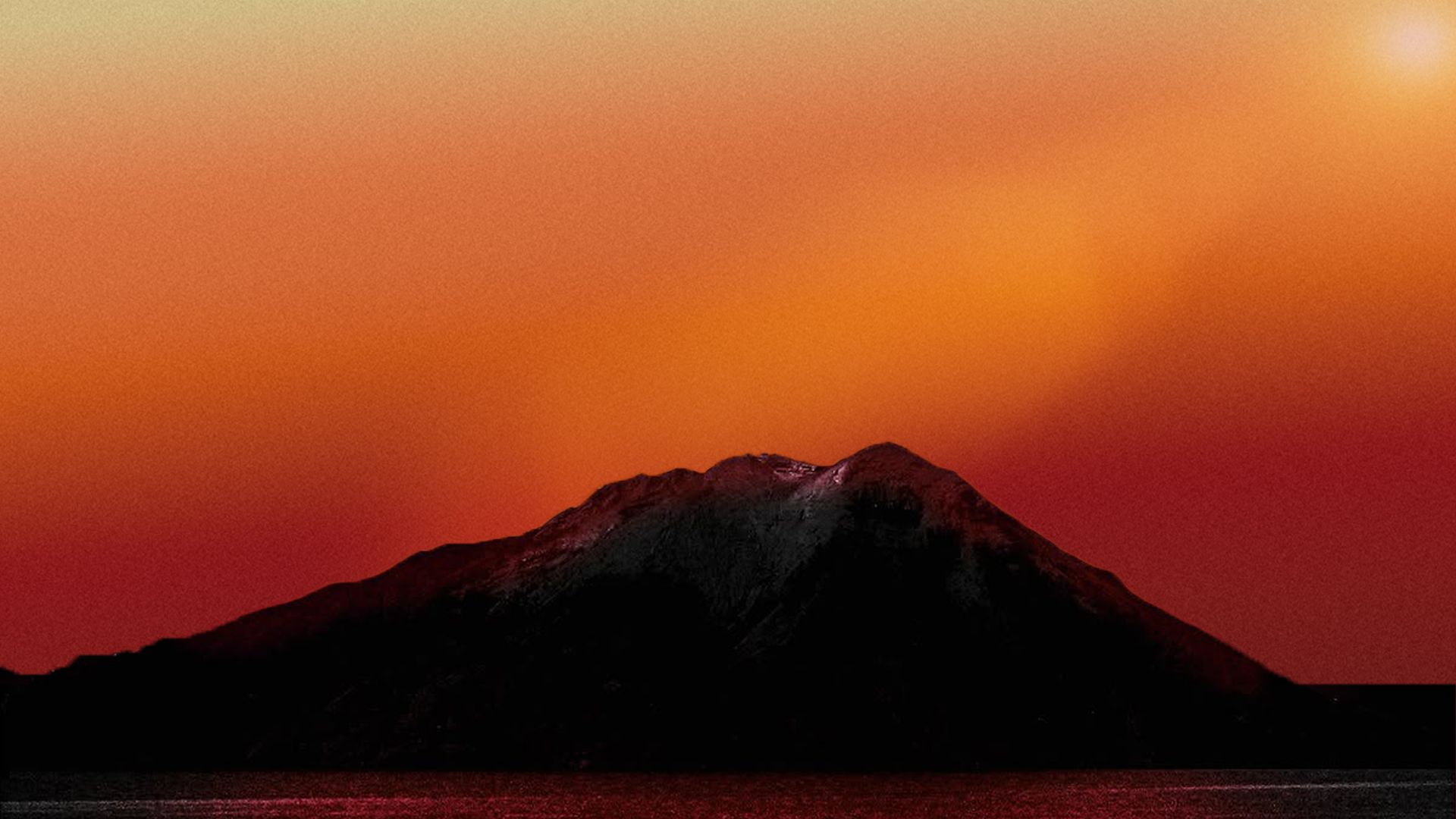 Sunset mountain · full bleed