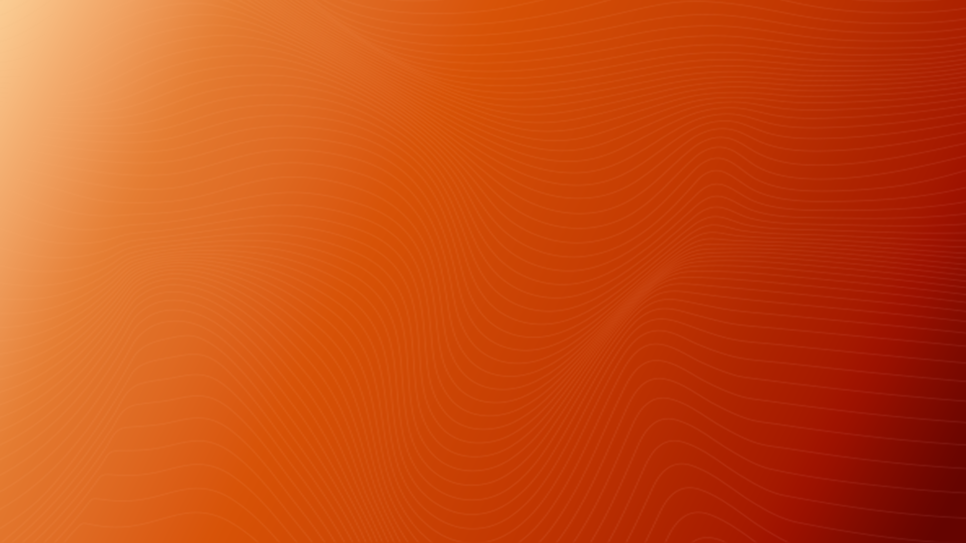 Orange wavy gradient · full bleed