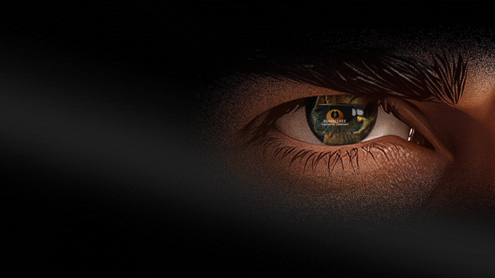 Eye close-up w/ BBC reflection · right
